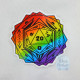 Pride D20 Deco Sticker